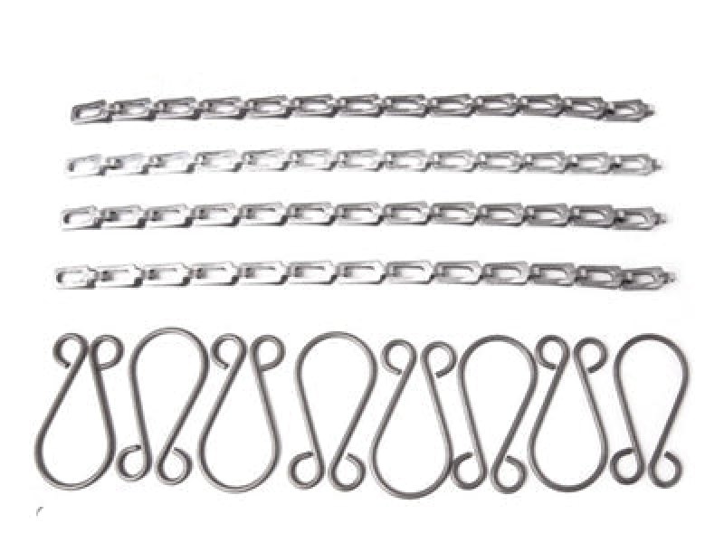 Ketting vleugel moer kap spant en voorraam (set van 8) GPW