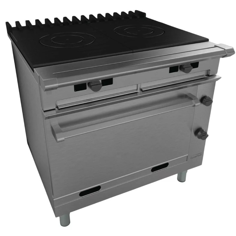 Falcon Chieftain Twin Bullseye Natural Gas Oven Range G1006FX - islandcatering