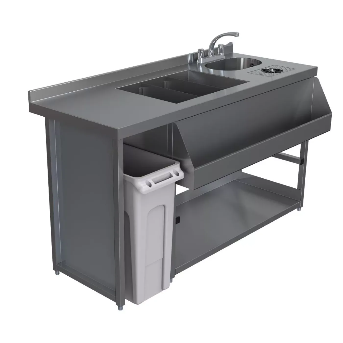 Parry Modular Bar Cocktail Station with Bin Void MB-CSV15 - islandcatering - 1