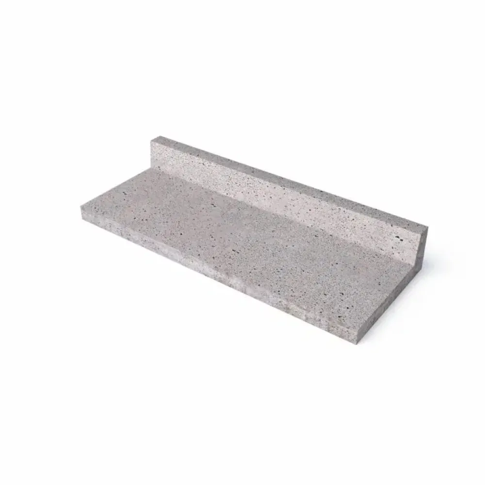 Schellevis oud hollandse traptrede L-vorm 100x40x15 cm. Grijs
