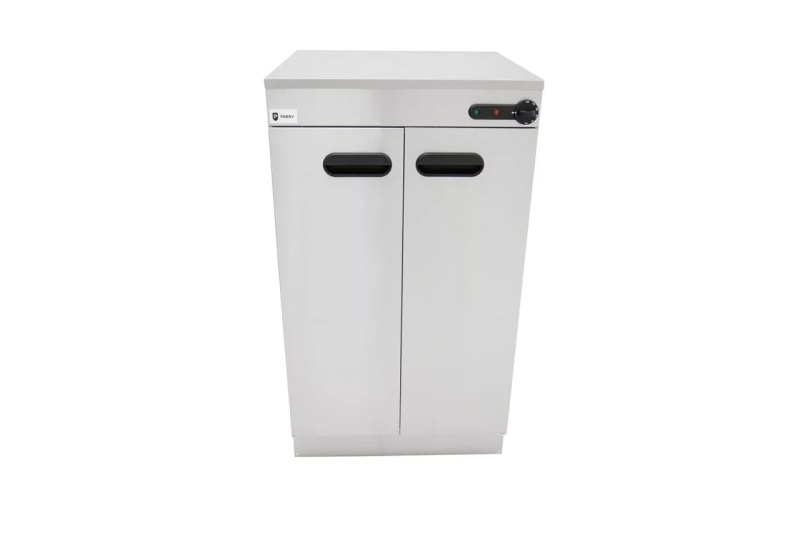 Parry Hot Hold 1863 electric tall plate warmer 4 shelves double door 240 x 10'' plate 650 - islandcatering