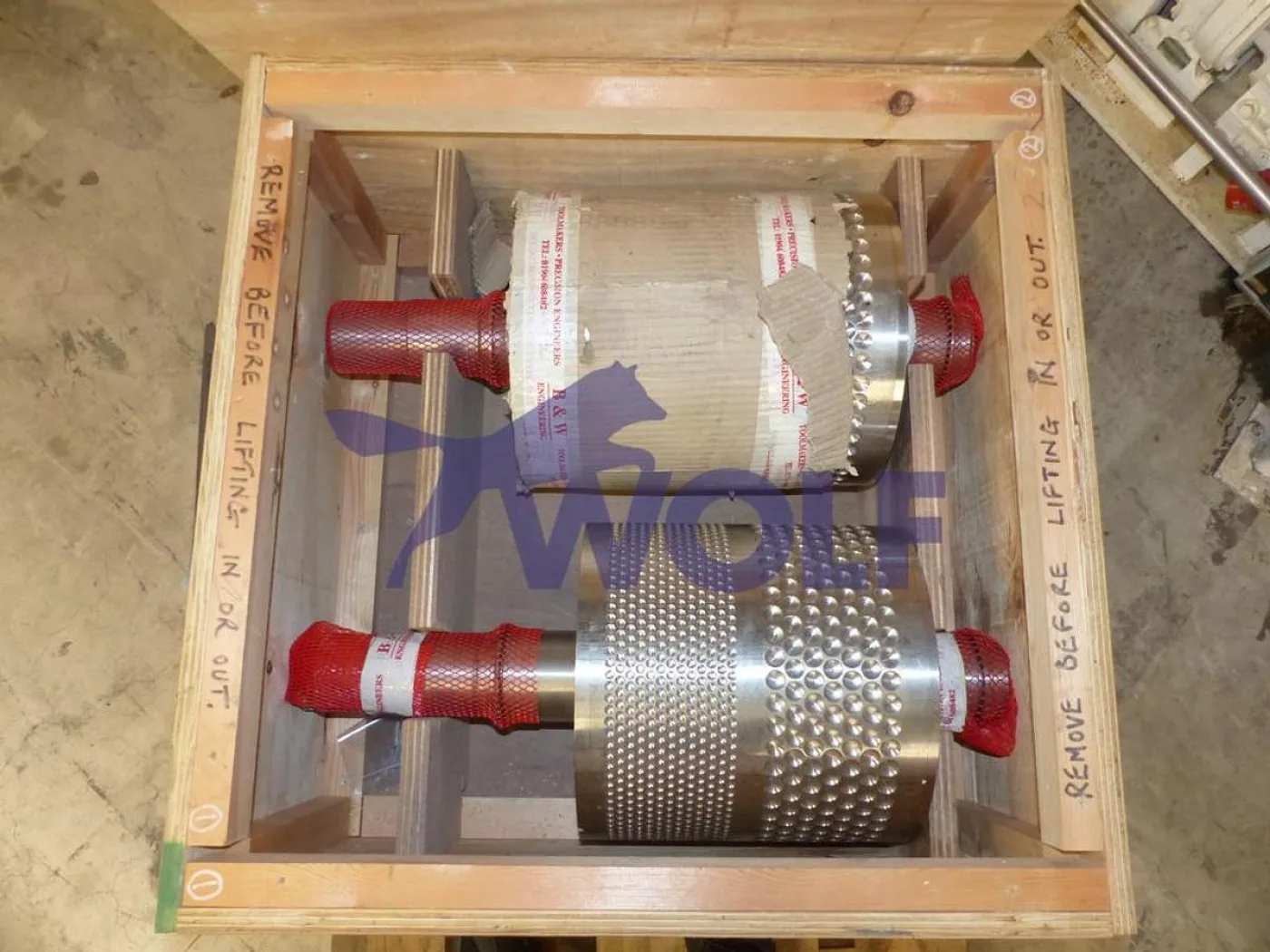 Formwalzen-Satz ERIKSEN - ca. 400 mm Arbeitsbreite, für Schokoladenlinsen. - 2