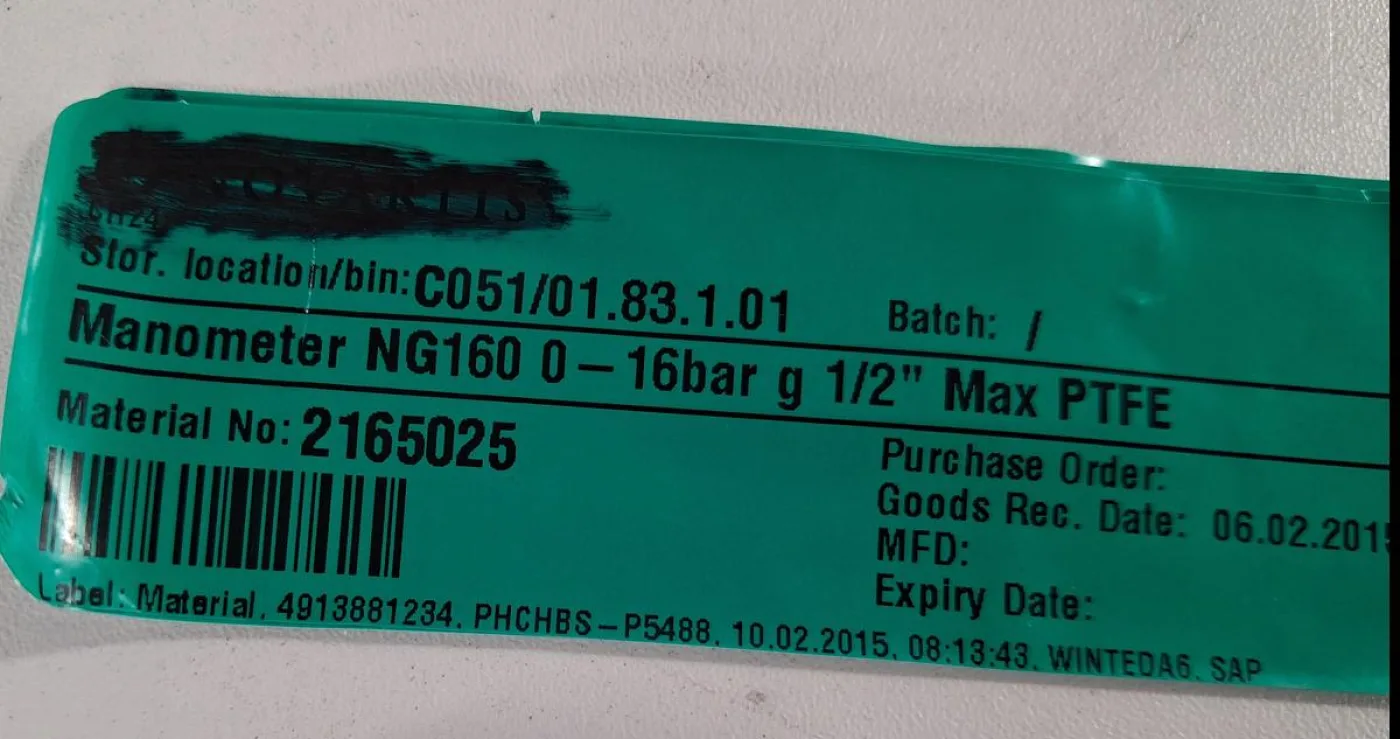 Labom NG160 Pressure Gauge 0–16 bar with Inductive Contact - 6