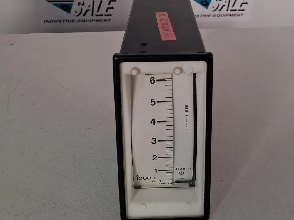 Camille Bauer Drehspulinstrument 4–20 mA 0–6 × 1000 l/h Panel Meter