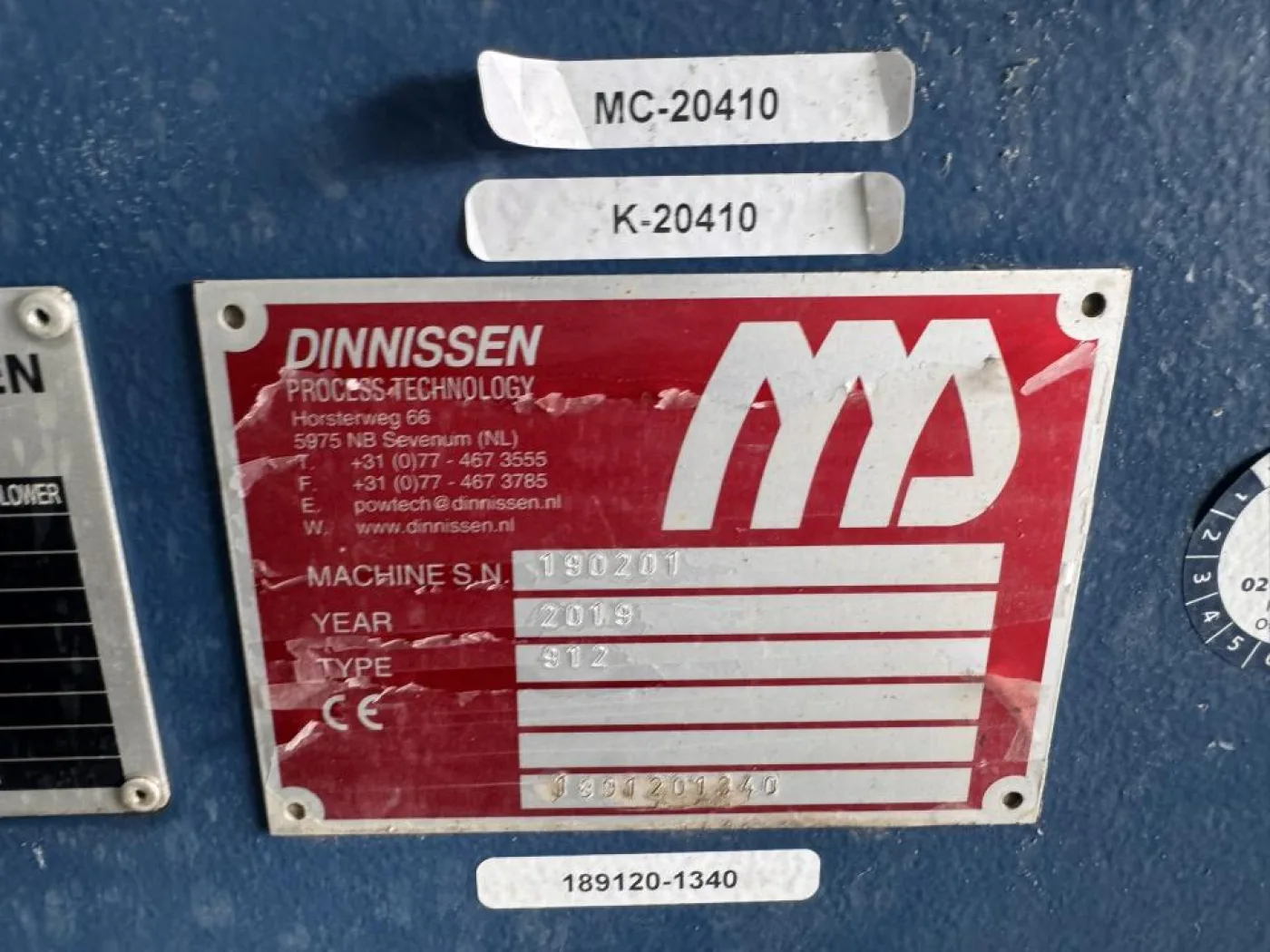 Dinnissen BHET transfer blower - 4