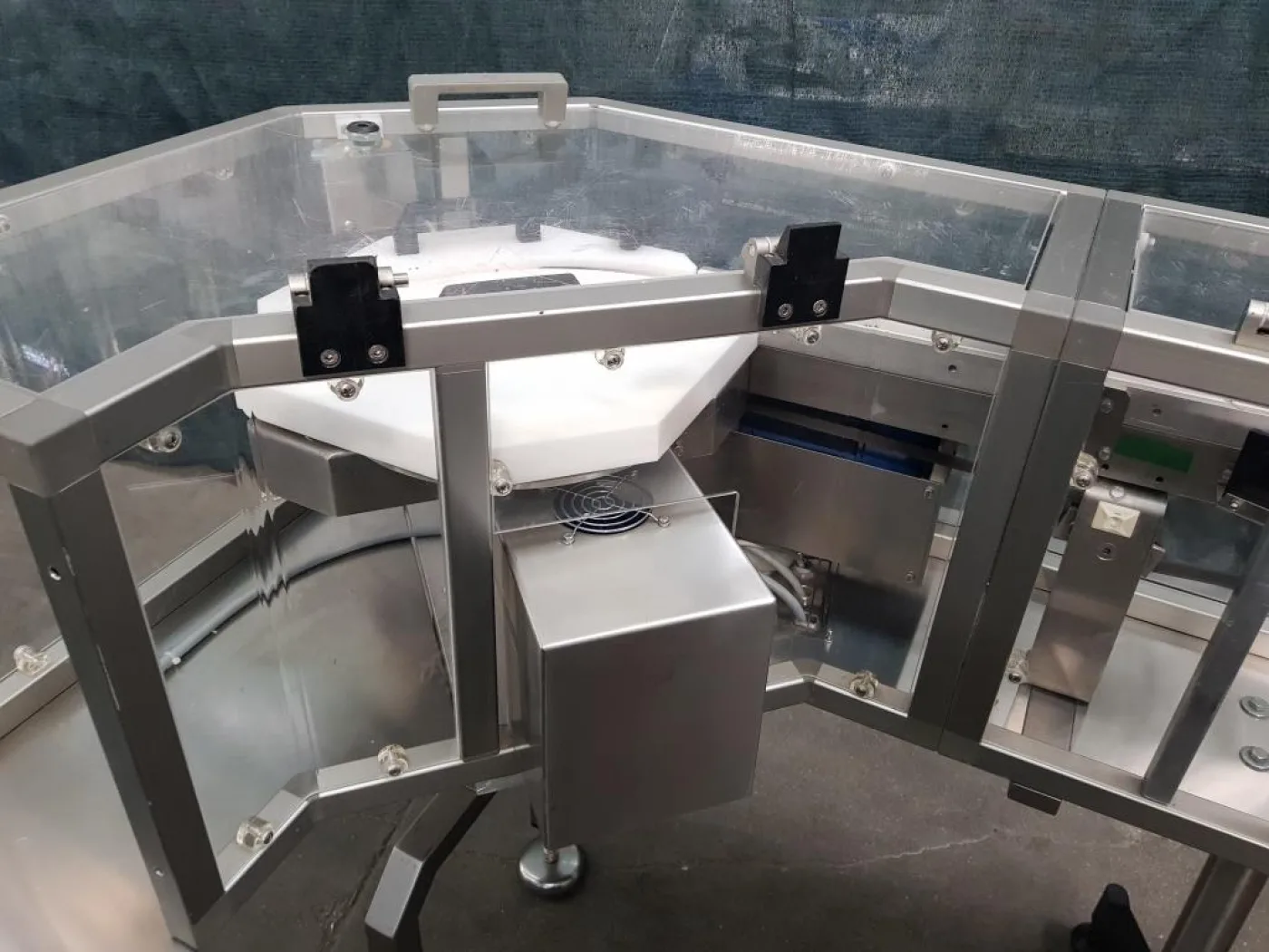 NASTRO TRASPORTATORE A TAPPETO IN ACCIAIO INOX CON CURVA A 90° - 6