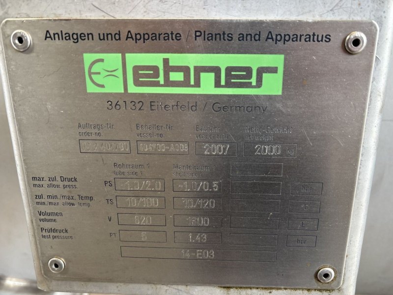 Ebner DUPLEX (120 m2) - Shell and tube heat exchanger
