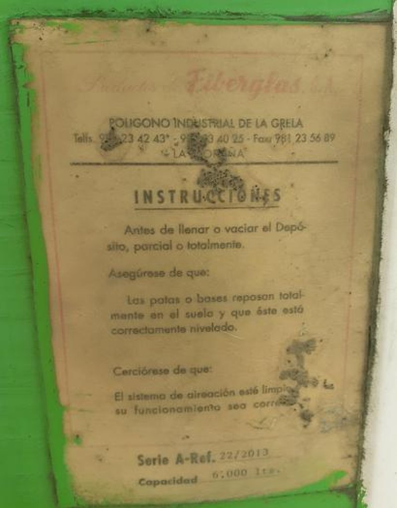Reservatório de fibra de 6000 Lt