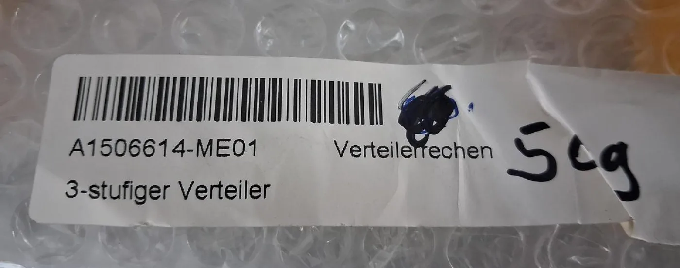 Normag Verteilerrohr 3-stufig – Typ A1506514-ME01 Laborglasverteiler aus Borosilikat 3.3 - 2