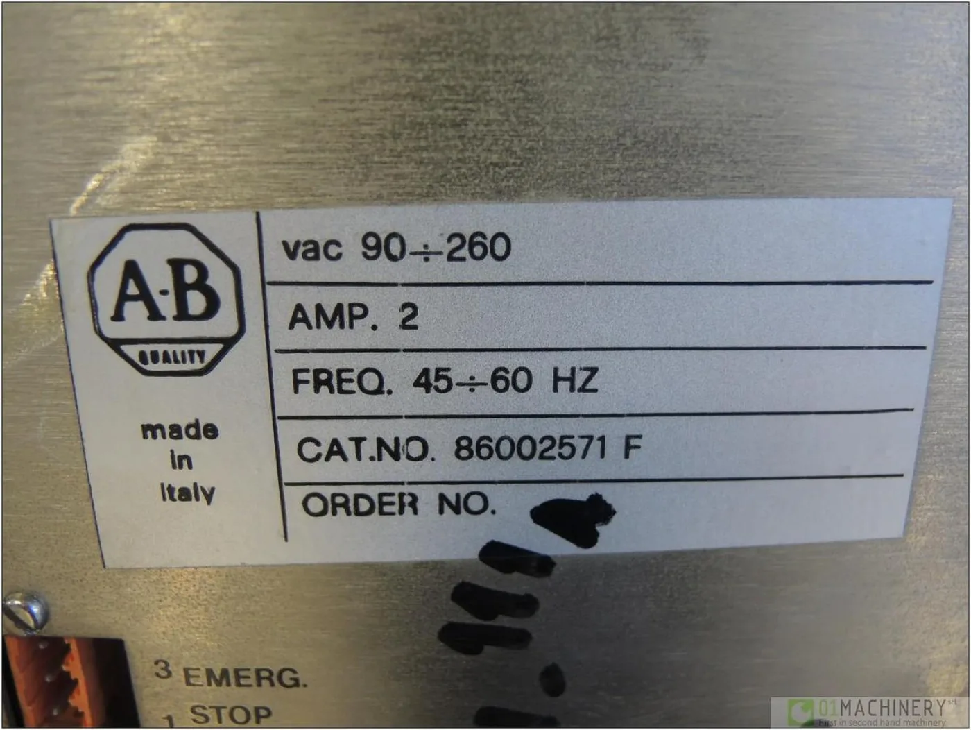 2010 OSAI/ALLEN BRADLEY 86002571 F AI1531 - 7