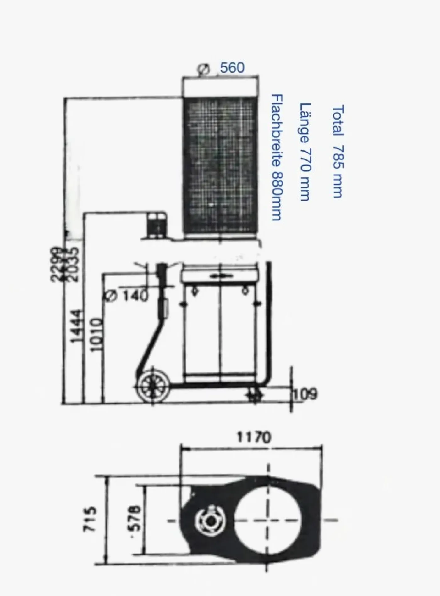 Filterschlauch für SPÄNEX Mobil 14 K 560 Durchmesser Länge 2000 mm 100232 - 1