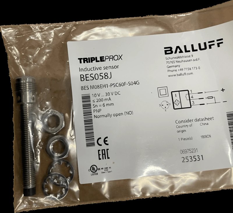 BALLUFF Induktive Standardsensoren mit Vorzugstypen BES M08EH1-PSC60F-S04G