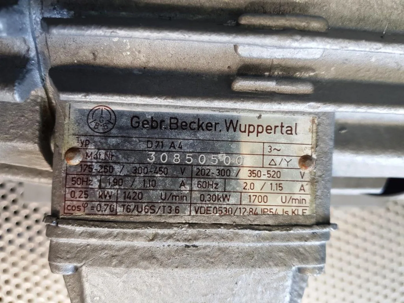 POMPA DA VUOTO A SECCO – AIRFLUID – MOD. VT 3.6 - 4