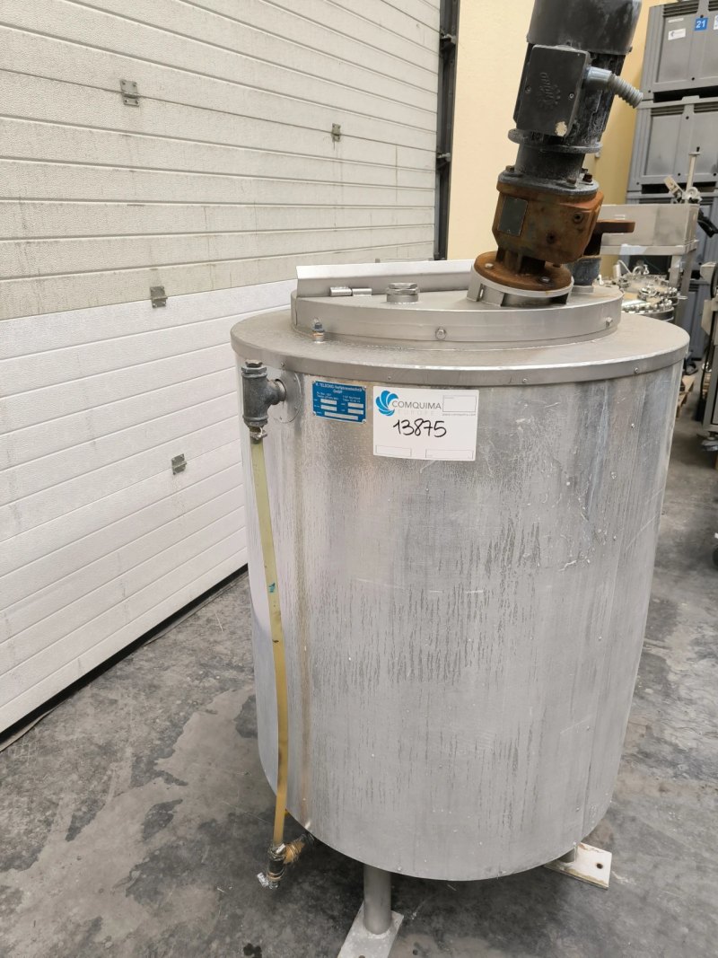 H.TELSCHING STAINLESS STEEL TANK WITH AGITATION AND HEAT INSULATION 250 LITRES