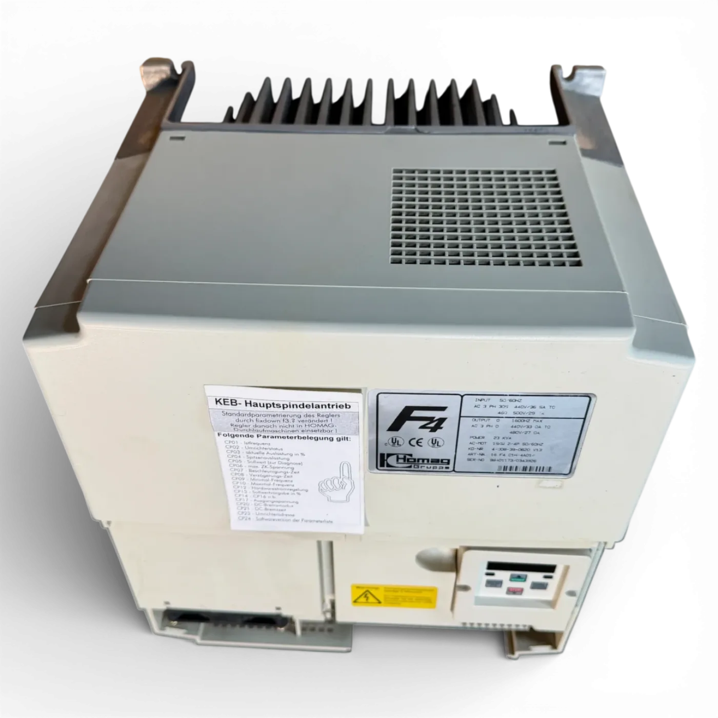 HOMAG KEB F4 C1H Frequenzumrichter 15 kW Art.-Nr. 16.F4.C1H-4A01 Homag Nr. 4-008-39-0620 - 4