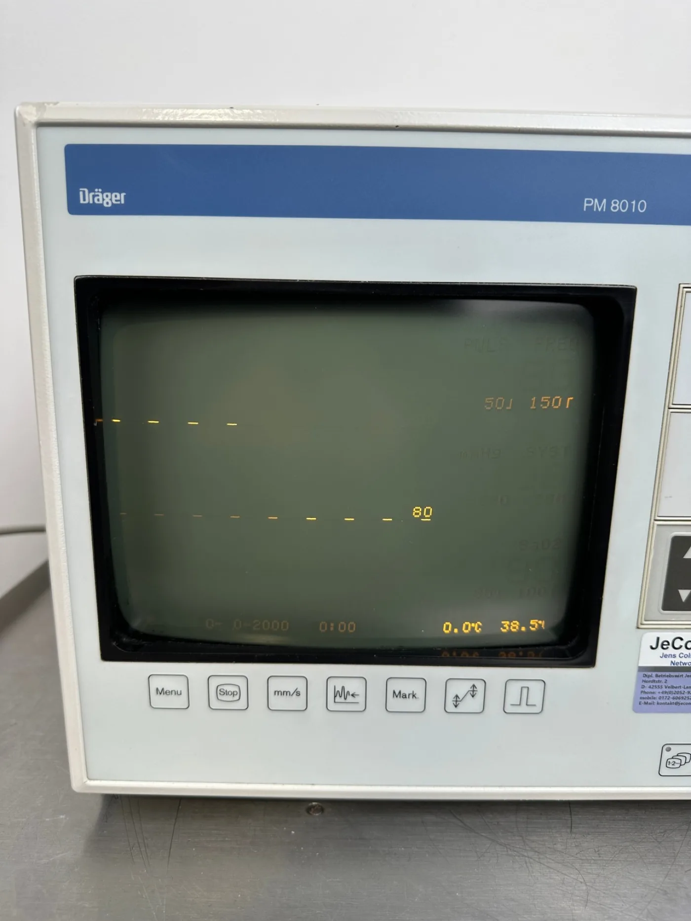 Dräger PM8010 Patientenmonitor Vitaldatenmonitor - 3