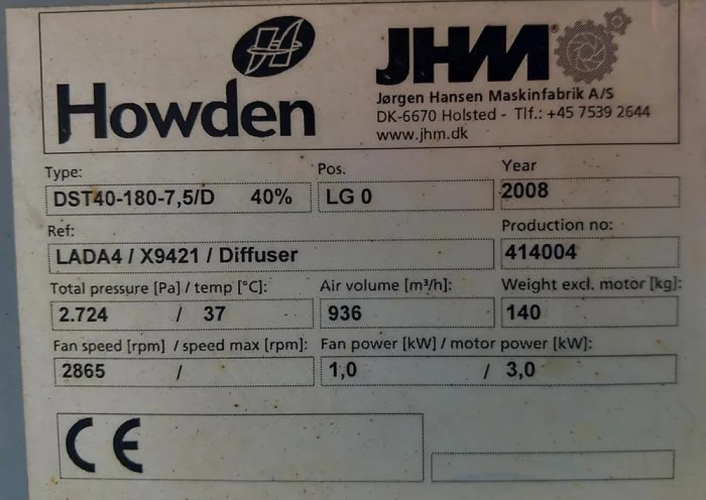 Ventilador Howden 3kw