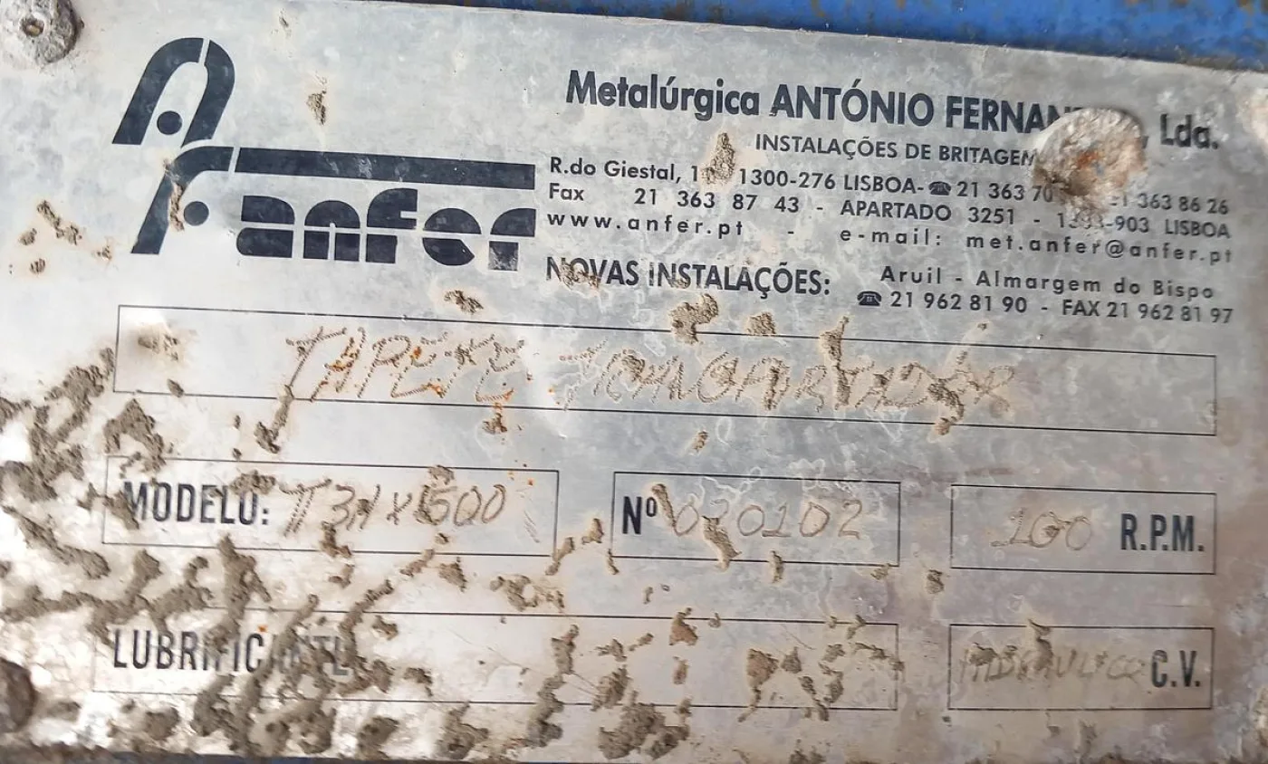 Crivo vibratório ANFER com tapetes transportadores - 8