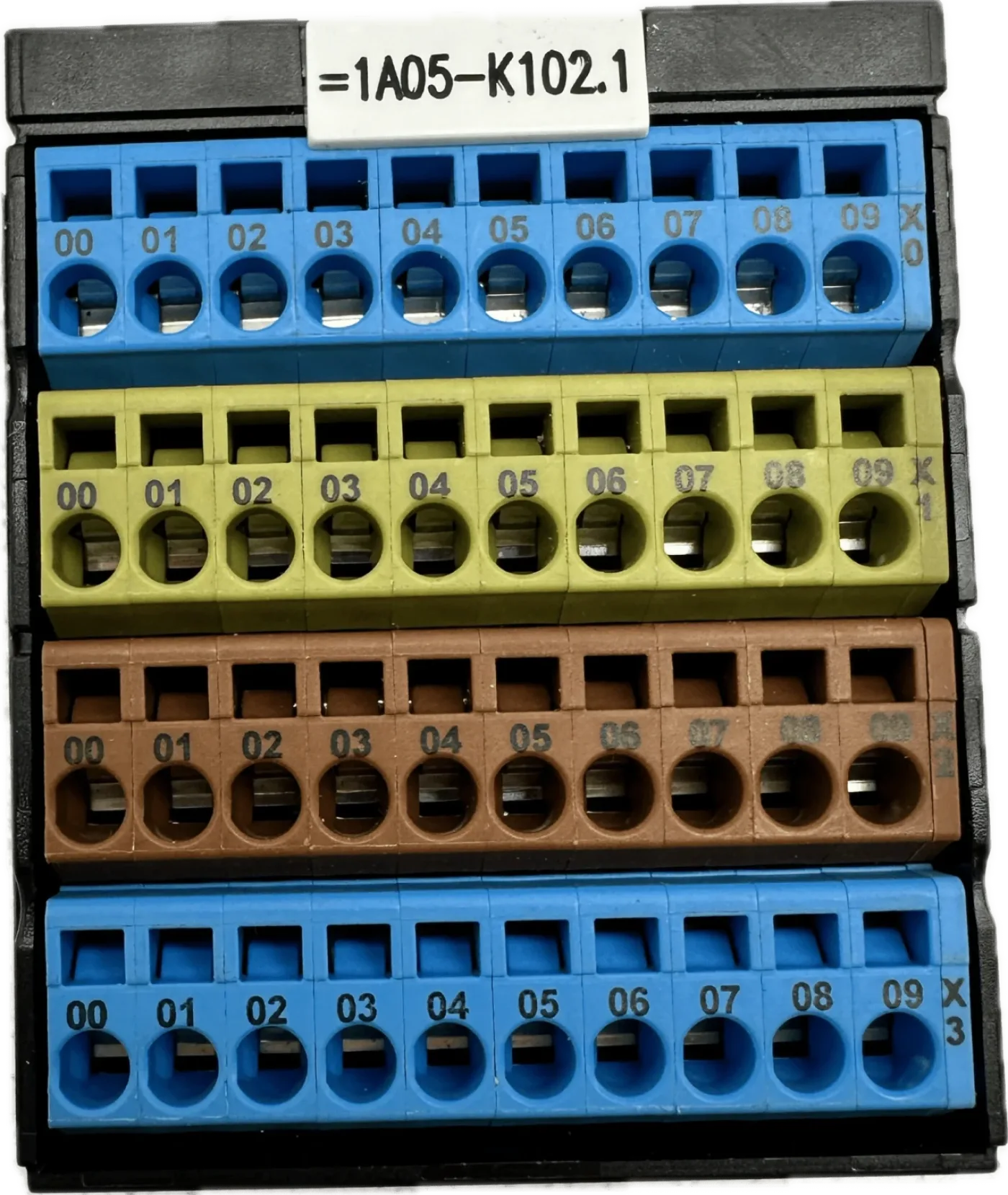 Murr-Electronic Potenzialklemmenblock blau/gelb/braun/blau 56111 - 2