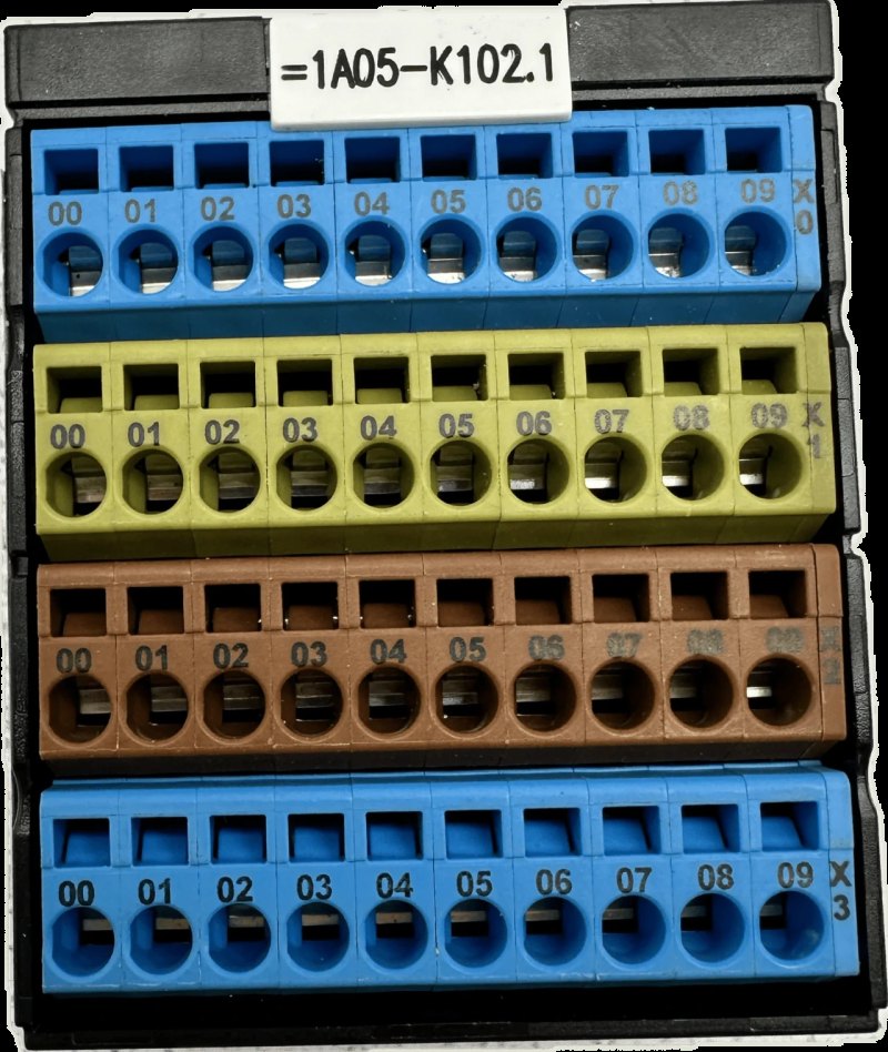 Murr-Electronic Potenzialklemmenblock blau/gelb/braun/blau 56111
