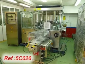 LLENADORA – CERRADORA DE CÁPSULAS DURAS “MG-2" MODELO G37-N CON CABEZAL DE DOSIFICADO PARA POLVO, CUADRO ELÉCTRICO, EQUIPO DE ASPIRACIÓN, CINTA DE REVISIÓN Y ASPIRACIÓN A LA SALIDA Y FORMATOS “1”, "2", "3" Y "4"