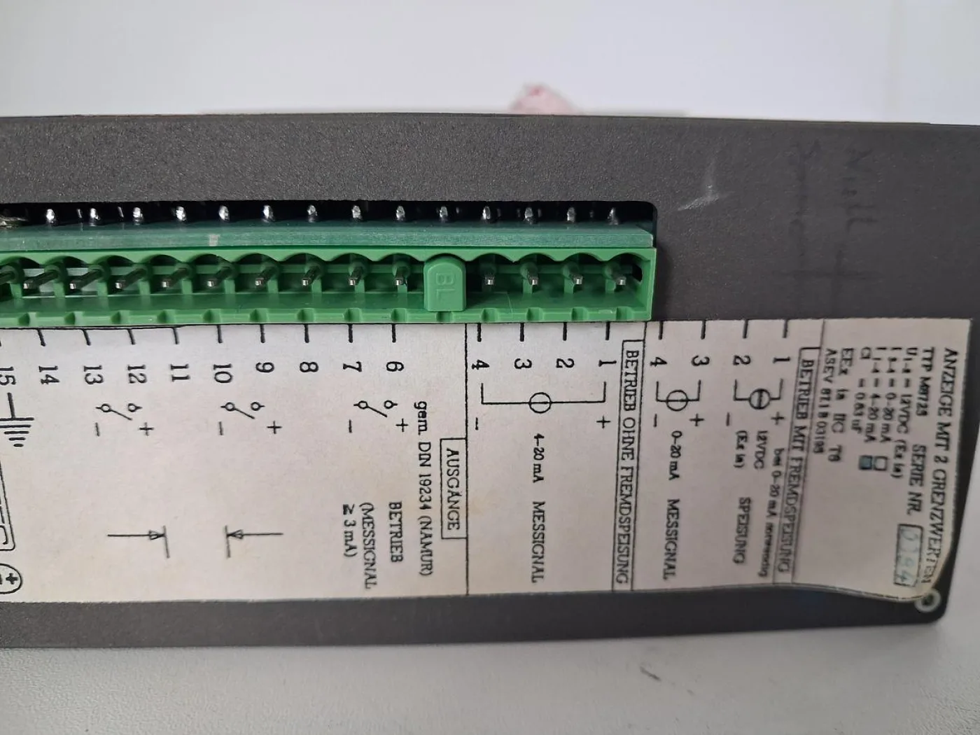 MOSTEC M8725-GH Digital Temperature Indicator 4–20 mA - 5