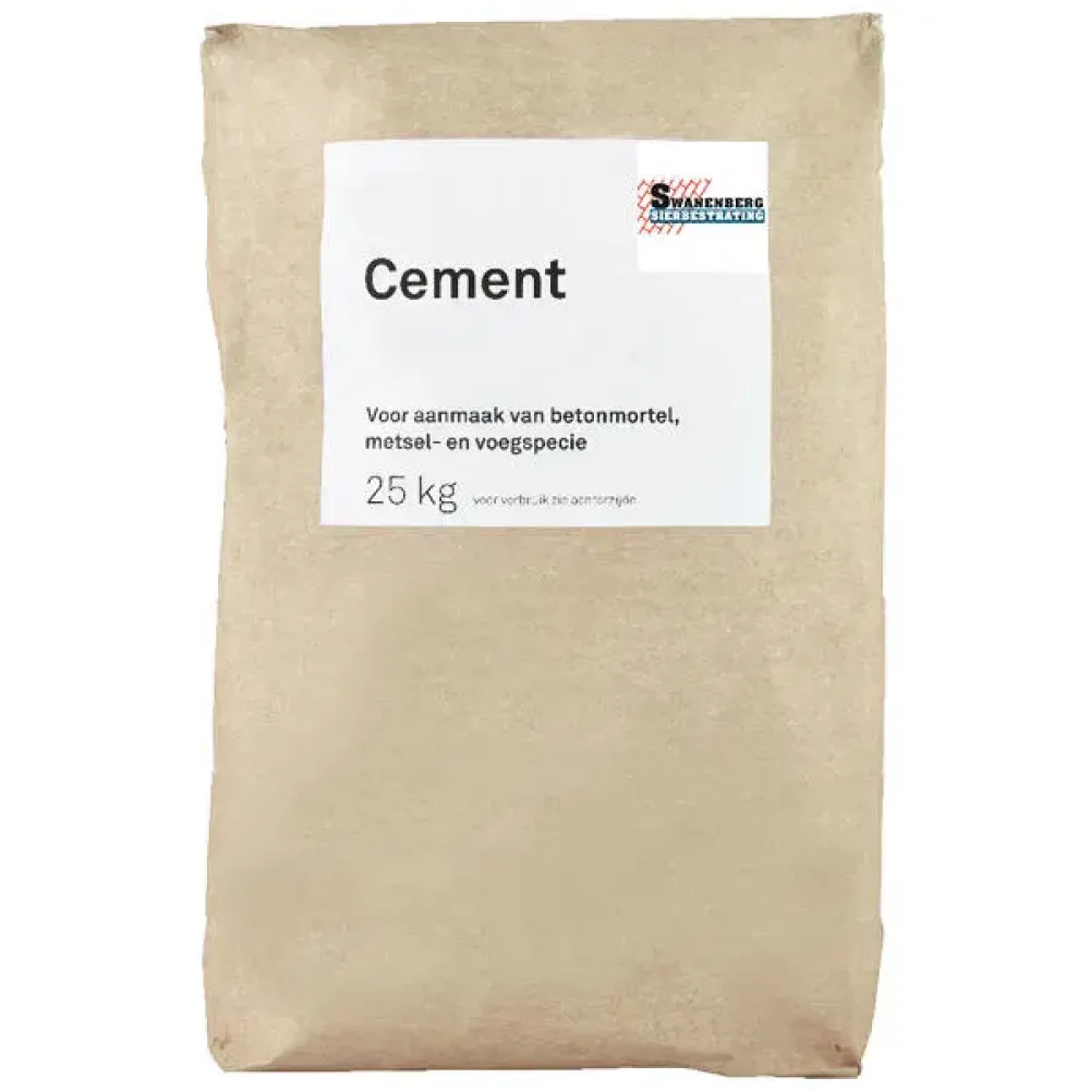 Cement zak 25 kg.