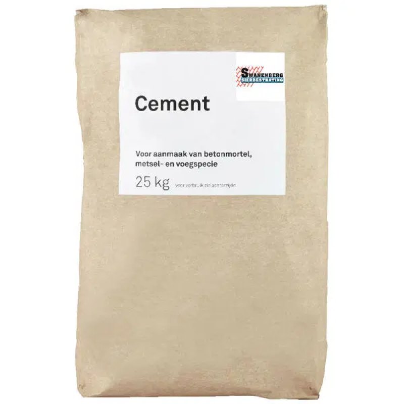 Cement zak 25 kg.