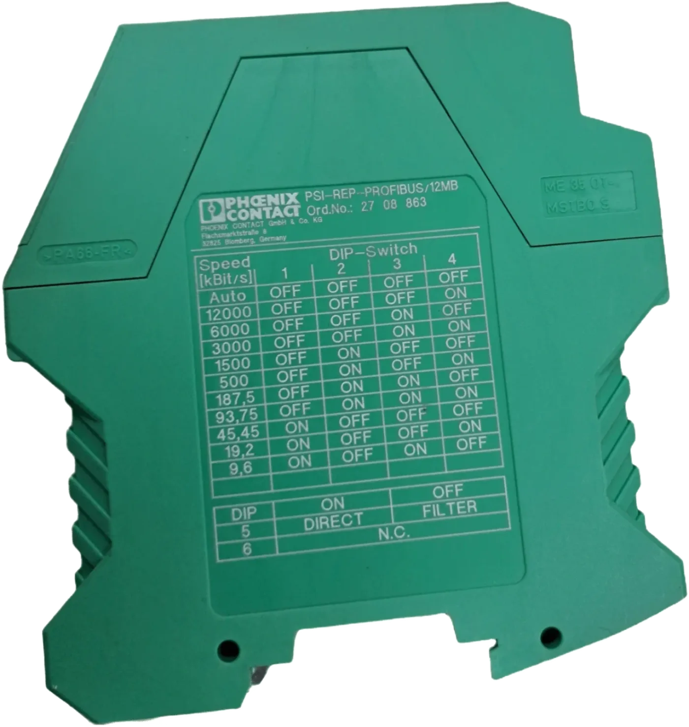 Phönix-Contact Modularer Repeater zur Potenzialtrennung und Reichweitenerhöhung für PROFIBUS - 3