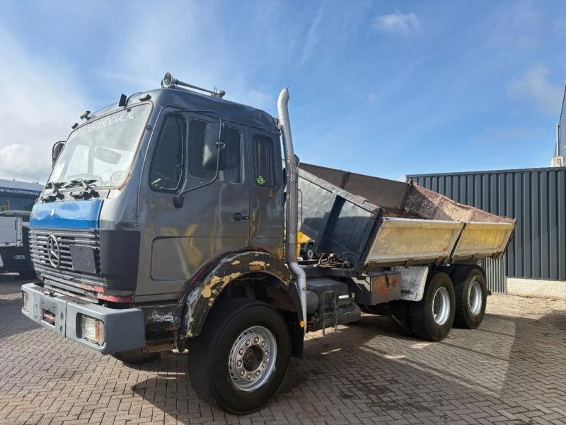 Mercedes-Benz SK 2228 + V8 + 6x4 + manual + 3 SIDE TIPPER