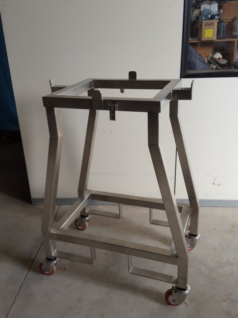 CARRELLO INOX PORTAPUNZONI
