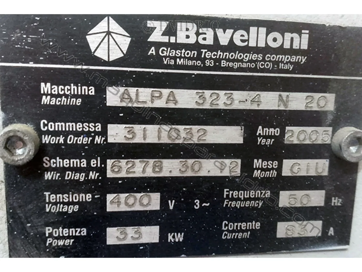 CONTROL NUMÉRICO CNC PARA VIDRIO BAVELLONI - 2