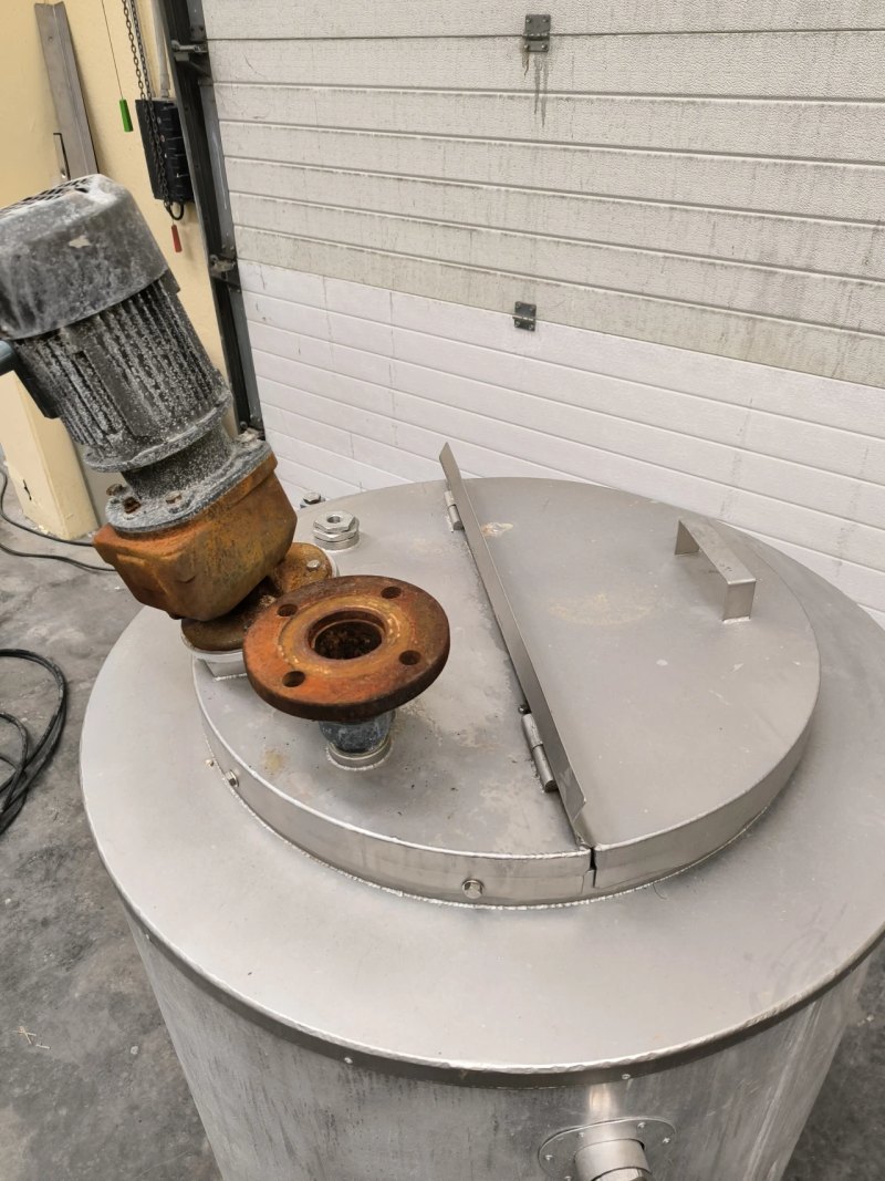 H.TELSCHING STAINLESS STEEL TANK WITH AGITATION AND HEAT INSULATION 250 LITRES