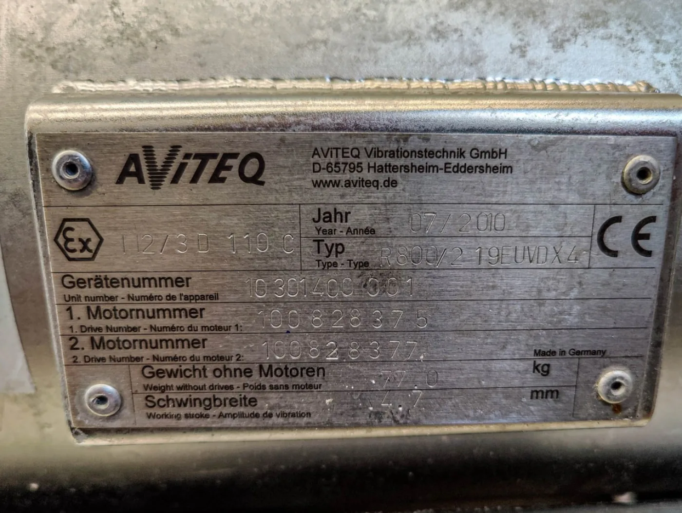 Aviteq R-800/2 - Vibro feeder - 8