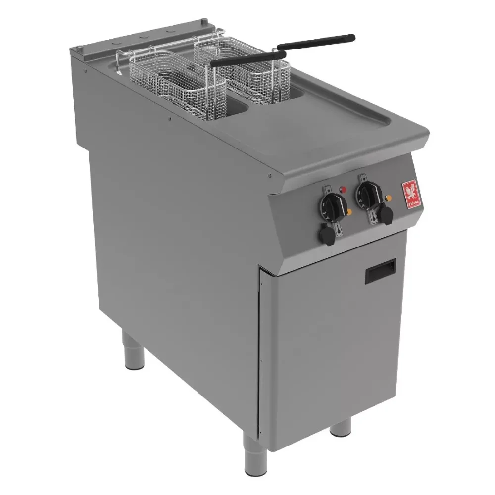 Falcon F900 Twin Pan, Twin Basket Electric Fryer on Feet E9342 - islandcatering