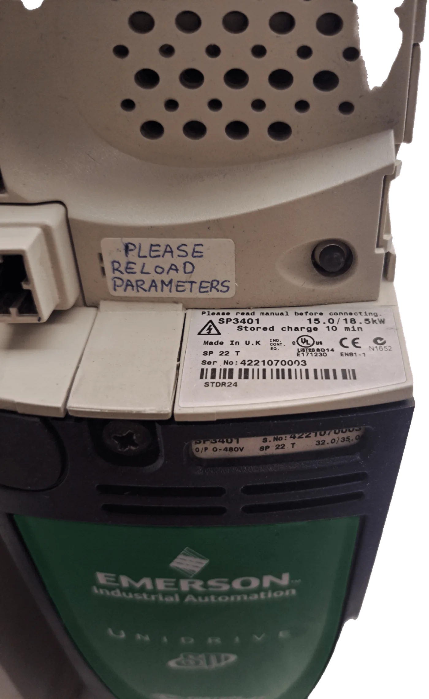 Emerson SP3401 universeller AC- und Servoantrieb AC-Umrichter - 5