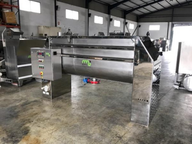 Mezcladora de bandas en acero inoxidable 316 con sistema de cuatro células de carga 1.500 litros