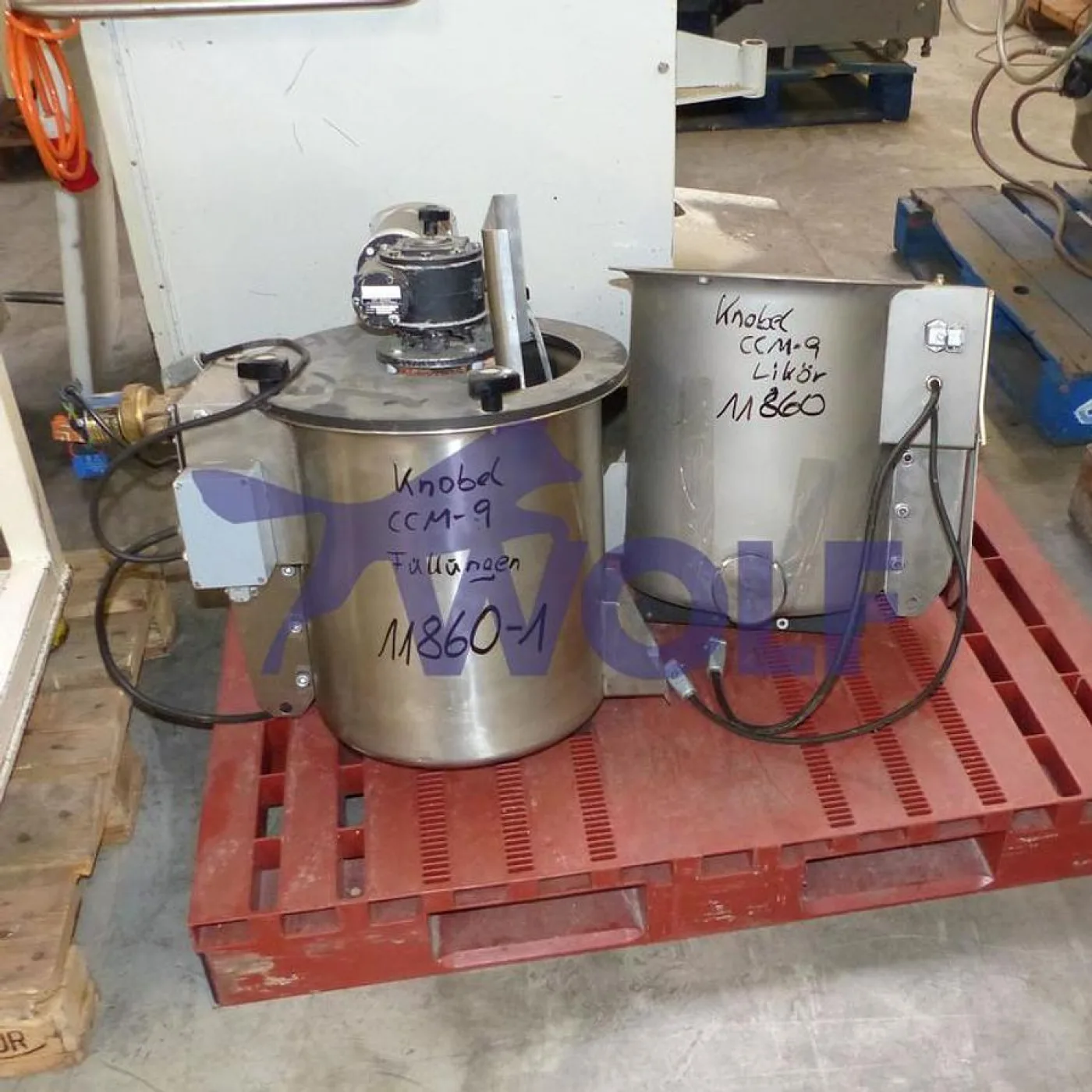 Gießtrichter für Gießmaschine KNOBEL - für Type CCM-9 mit elektrischer Heizung. - 2