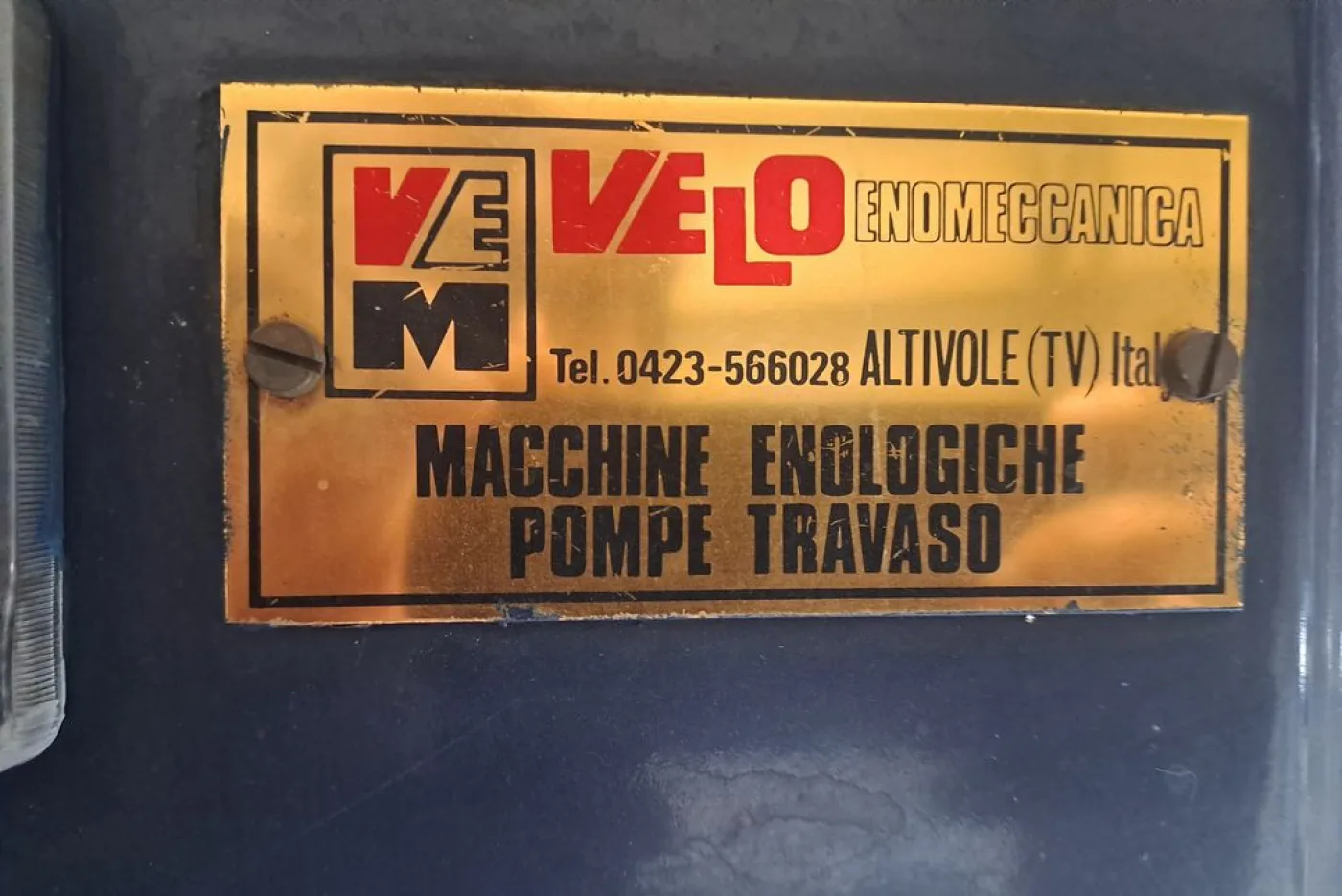 PISTON PUMP VELO MOD. 400HL, TWIN-CYLINDER WITH BRONZE BODY PUMP, SECOND-HAND MACHINE - 7