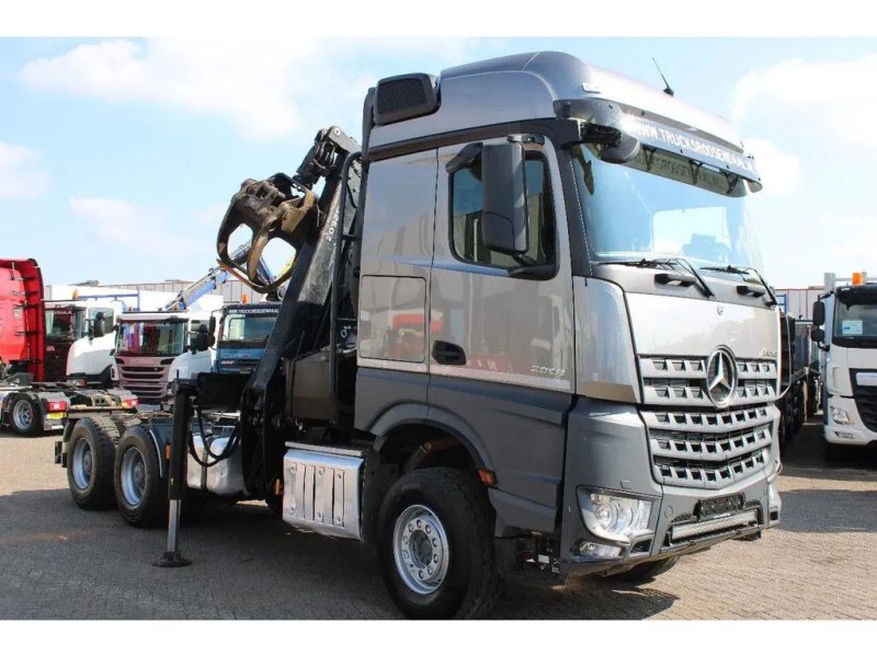 Mercedes-Benz Arocs 2858 + PALFINGER Z15 (2022) + 6X4 + FOREST/WOOD/METAL EDITION