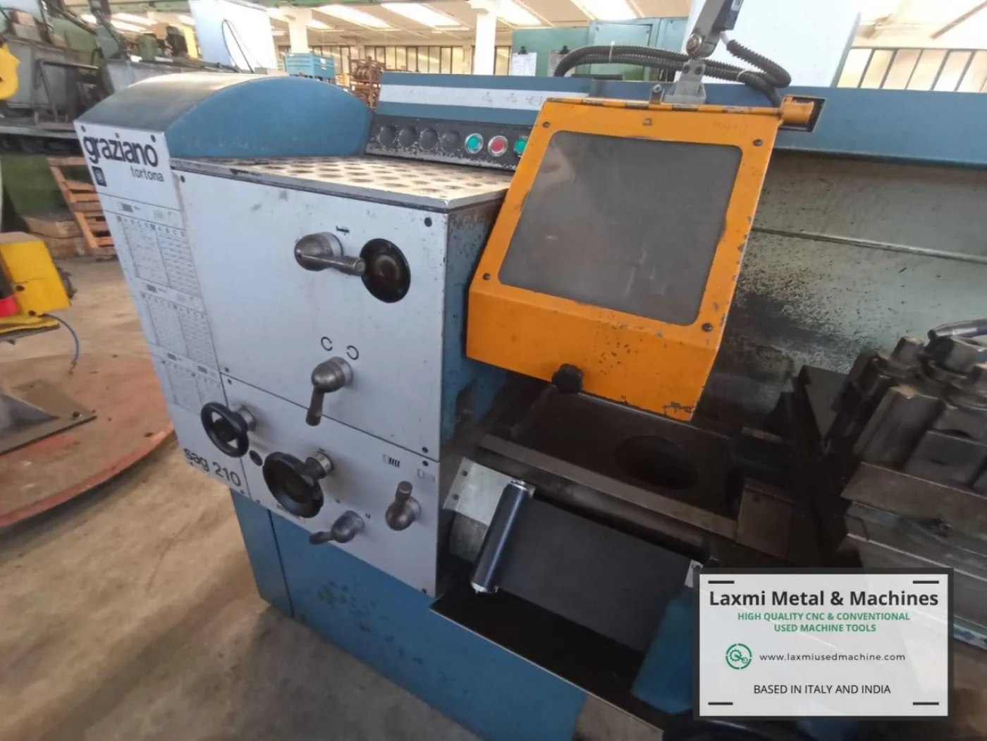 LATHE MACHINE, GRAZIANO - SAG 210N - Laxmi Metal & Machines, Rohtak - 4