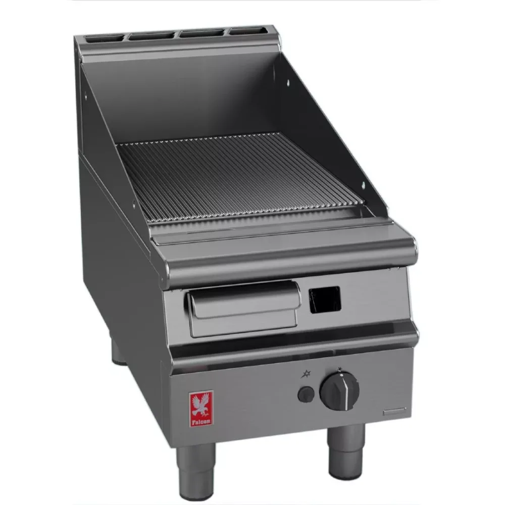 Falcon Dominator Plus 400mm Wide Ribbed LPG Griddle G3441R - islandcatering