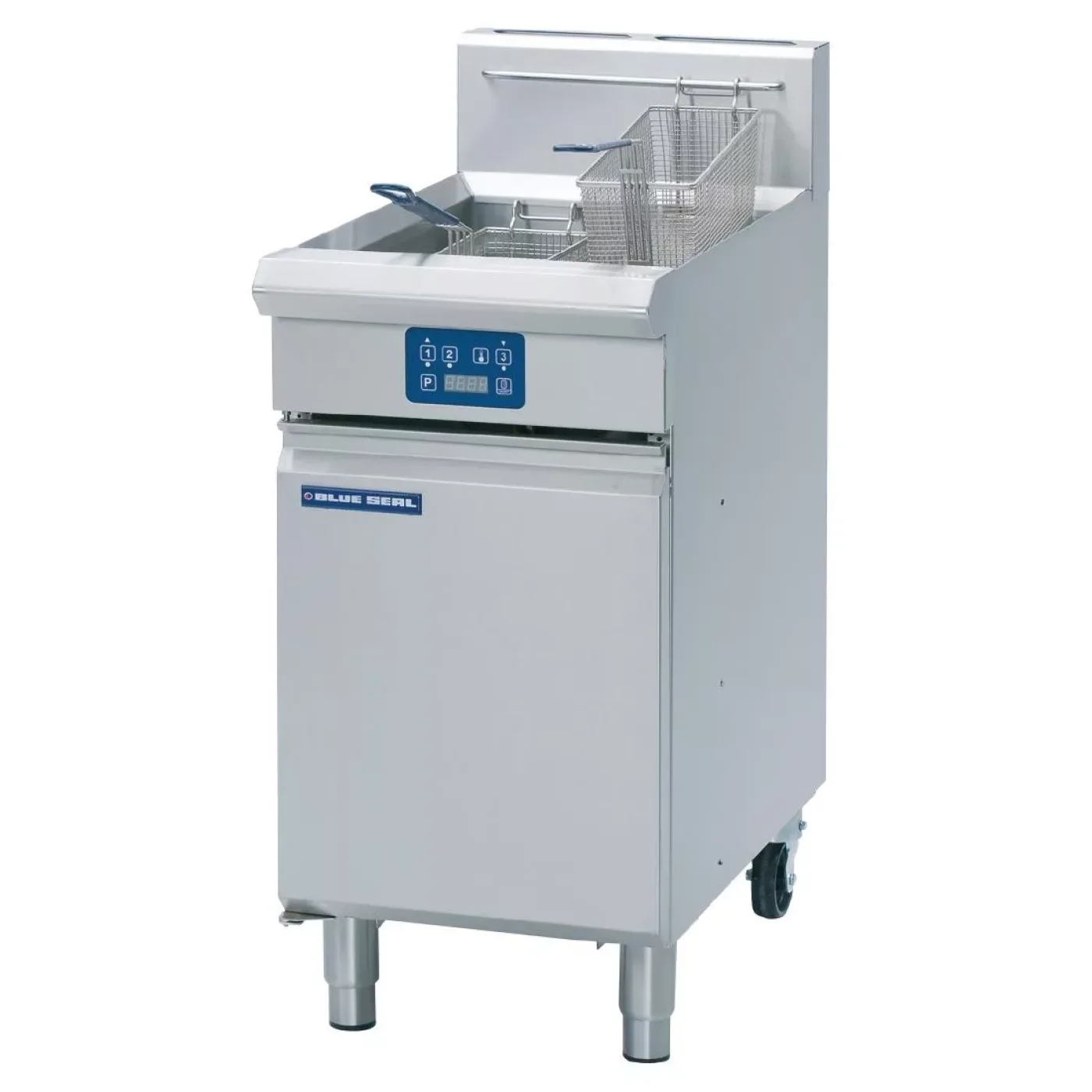 Blue Seal Single Tank Twin Basket Free Standing Propane Gas Fryer GT45E - islandcatering - 1