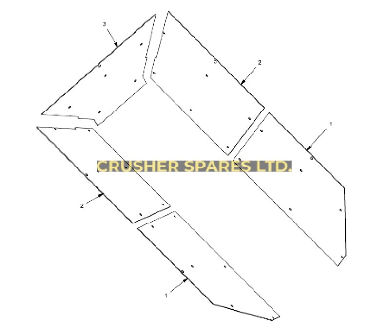 Trichterauskleidungsplatten | Sandvik® QJ340-QJ341 | Extec® C12 |
