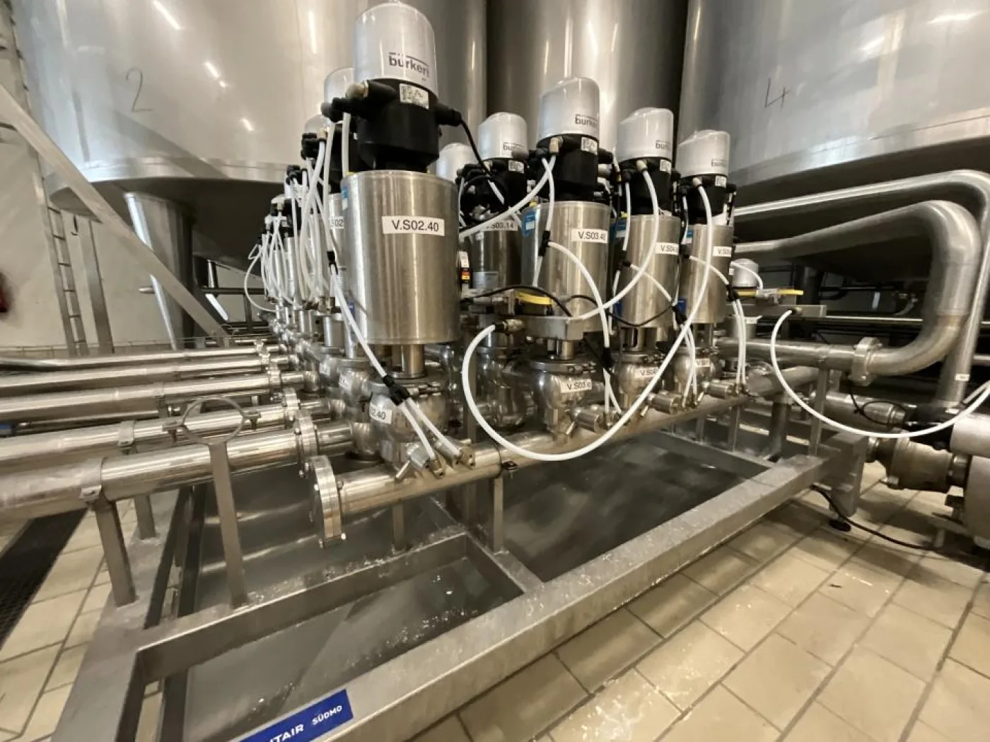 Pentair Pentair Sudmo DN2.5 Stainless Steel Multi Port Valve Manifold with Alfa Laval S/S Centrifugal Pump - 8