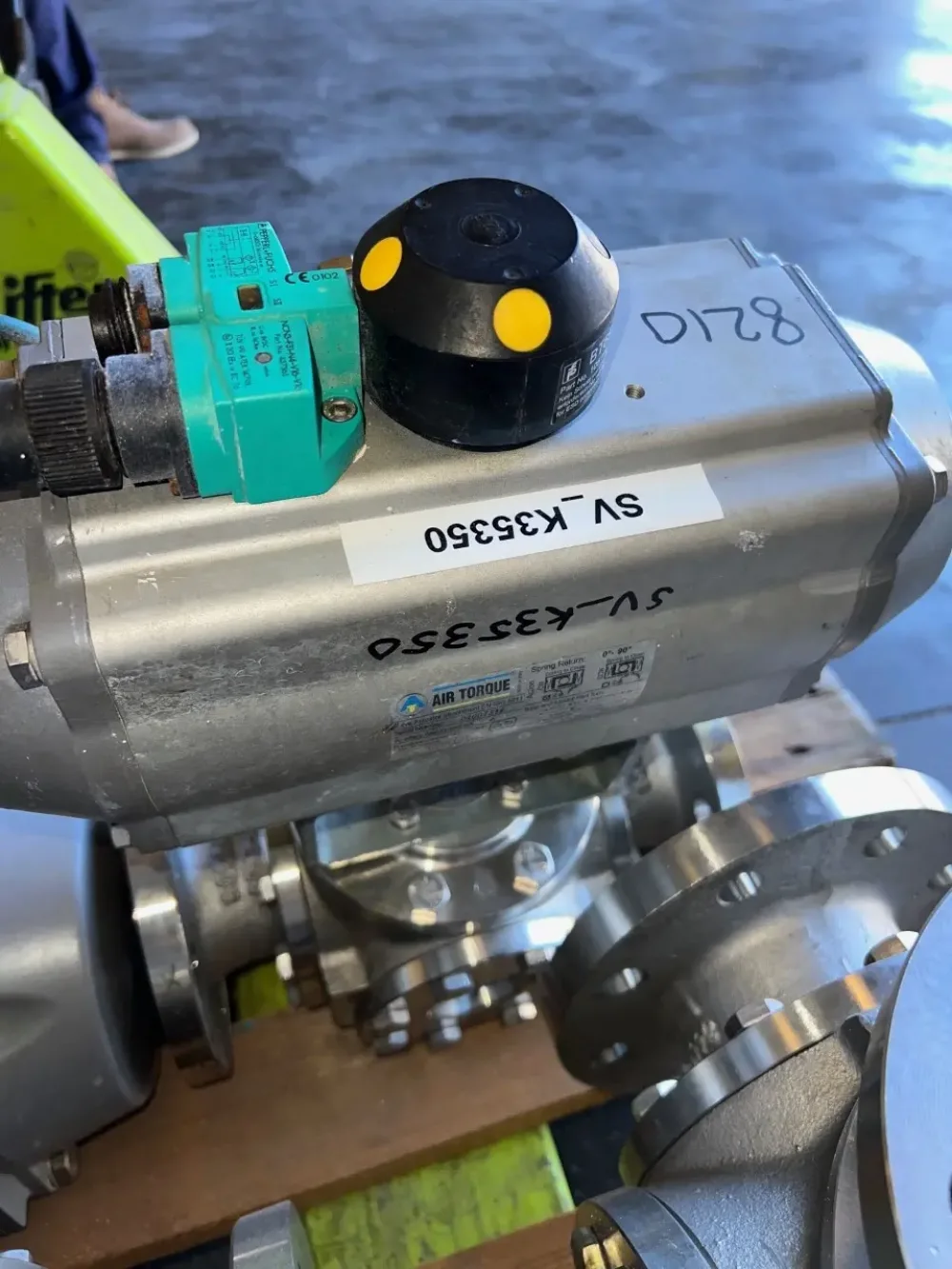 PEKKOS ATEX 86TTT STAINLESS STEEL 316 SOLENOID VALVE WITH USED AIR TORQUE PNEUMATIC ACTUATOR