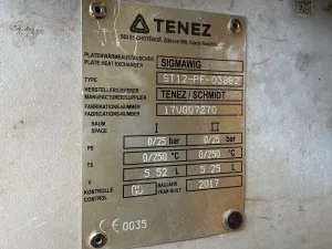 Api Schmidt Sigmawig ST12-PF (25 bar; 250 °C, 5,52 L.) - Plate heat exchanger