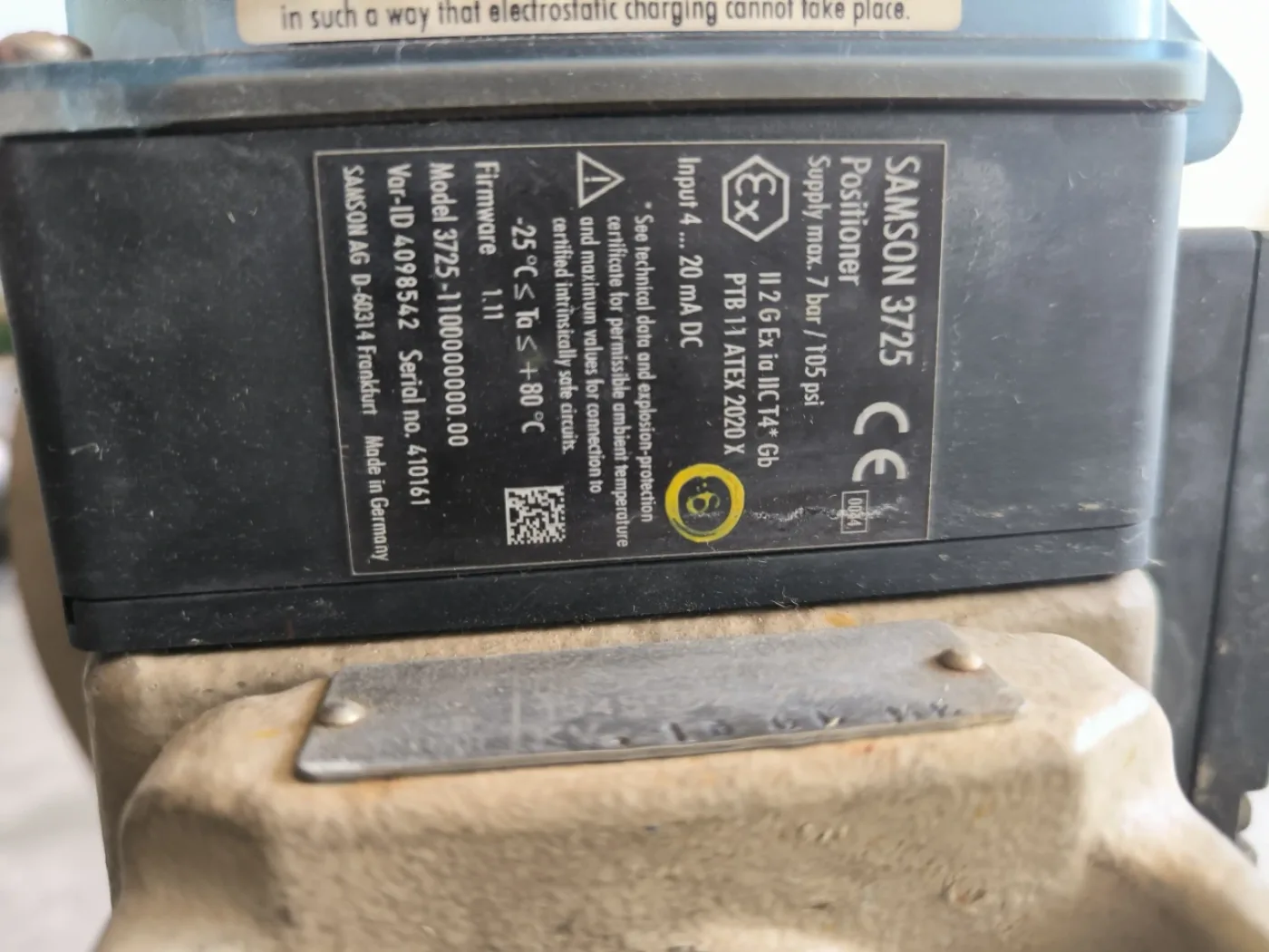 PROPORTIONAL VALVE SAMSON DN32 PN40 ATEX WITH PNEUMATIC ACTUATOR 324102 - 4