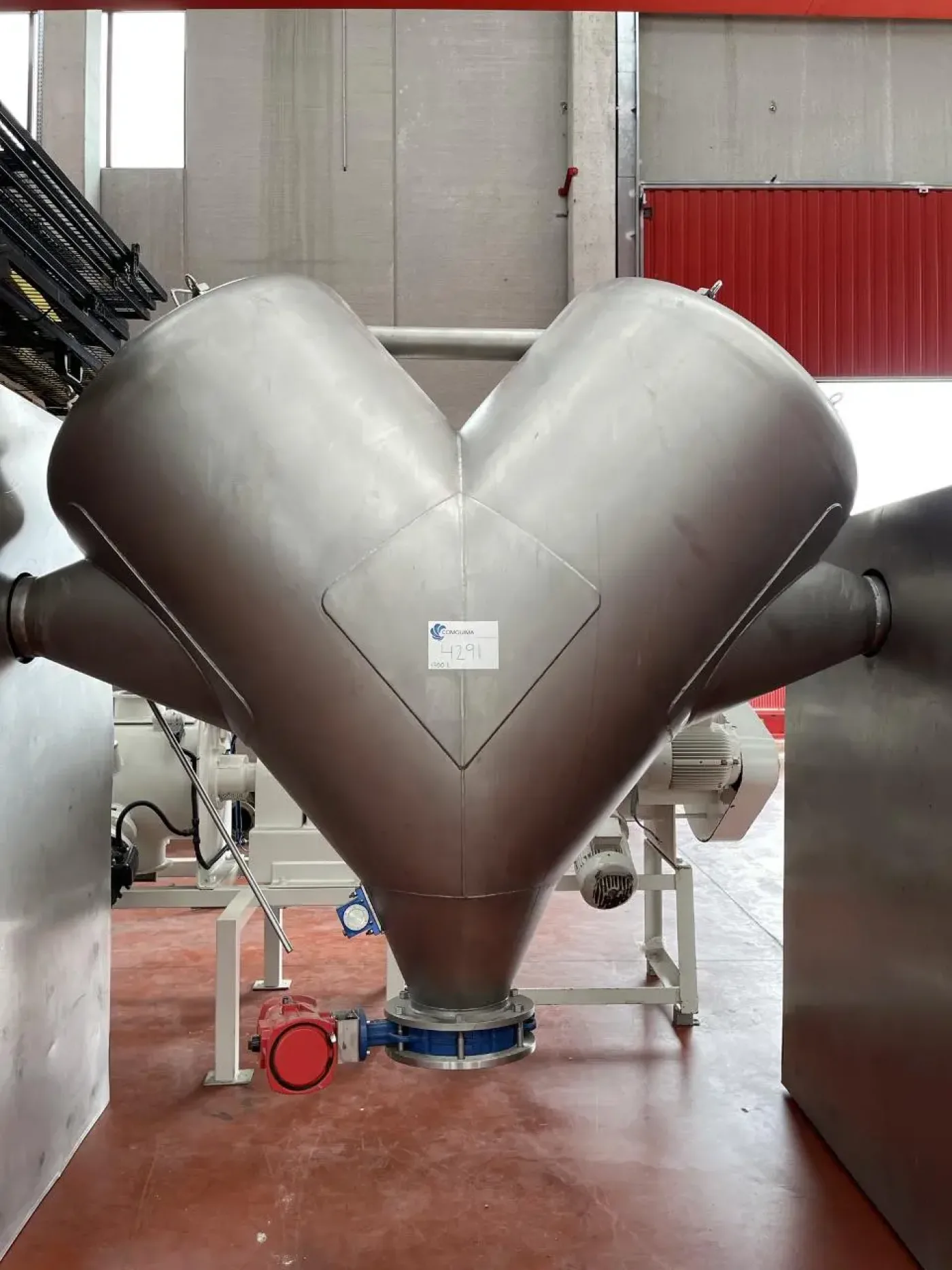 USED IPROCOMSA STAINLESS STEEL V MIXER 1000 LITERS - 4