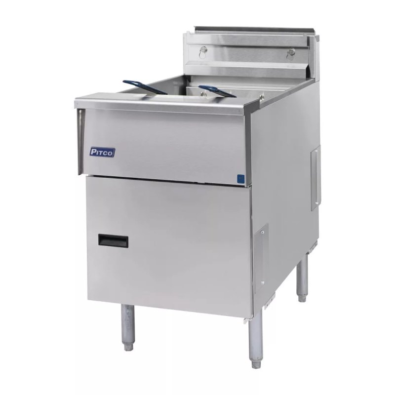 Pitco Single Tank Twin Basket Fryer SE18S-SSTC - islandcatering